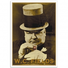 Hollywood Photographic Poster - W.C. Fields-Poker Face 1935